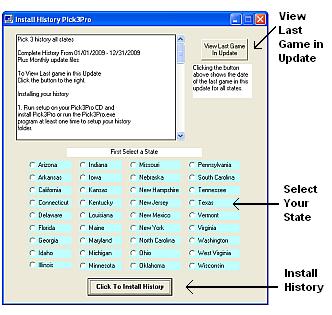 Lottery History Installer